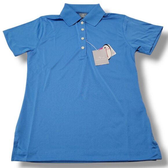 NWT - New Page & Tuttle Top Size XS Women’s Golf Polo Shirt Scotchgard Protector - Picture 1 of 6